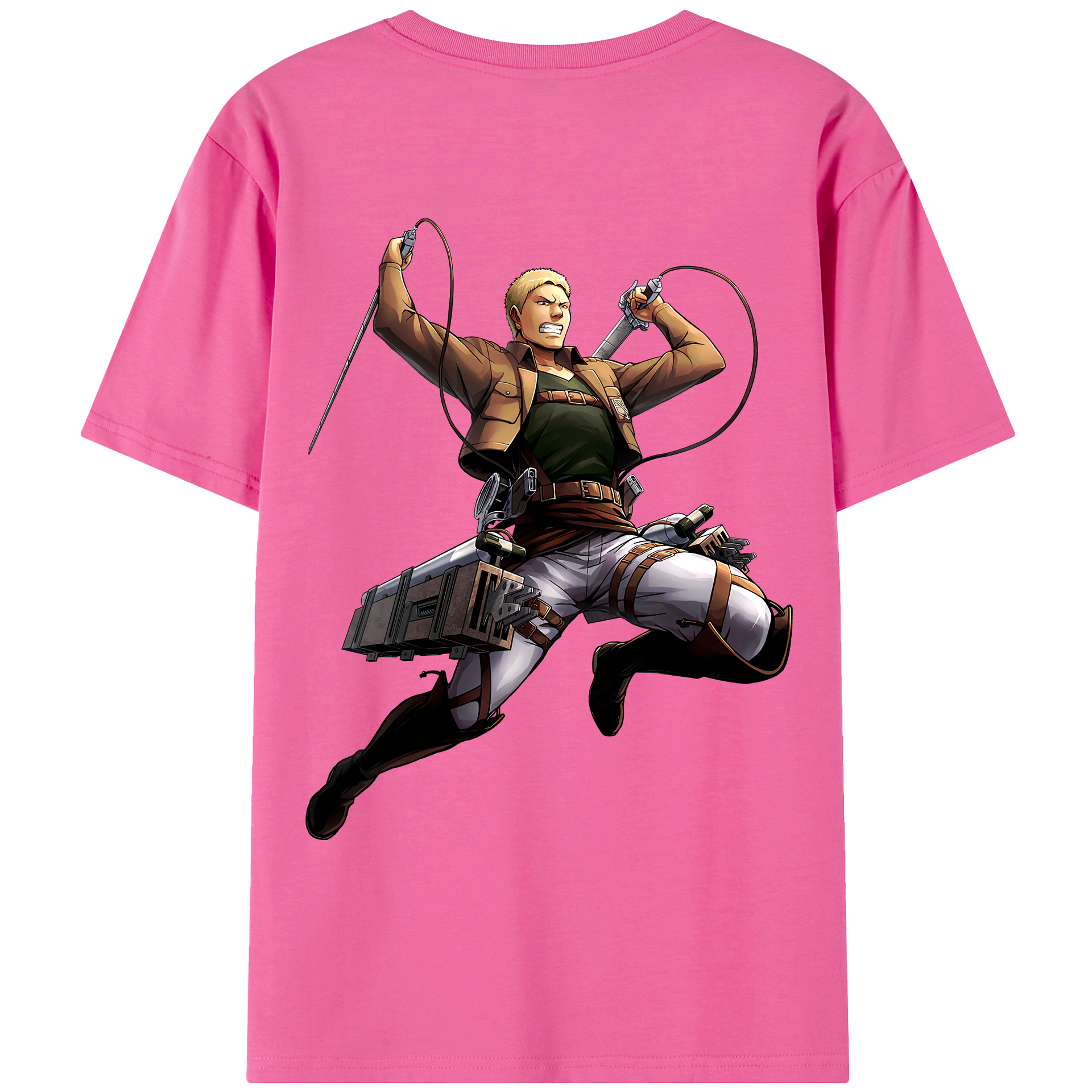 （画像用） 進撃の巨人 ライナー・ブラウン Attack on Titan Reiner Braun レディース半袖Tシャツ(バックプリント)